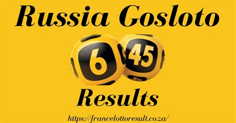 russia gosloto 6/45 evening results history
